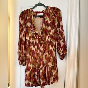 Anthropologie patterned flowy dress XS great condition